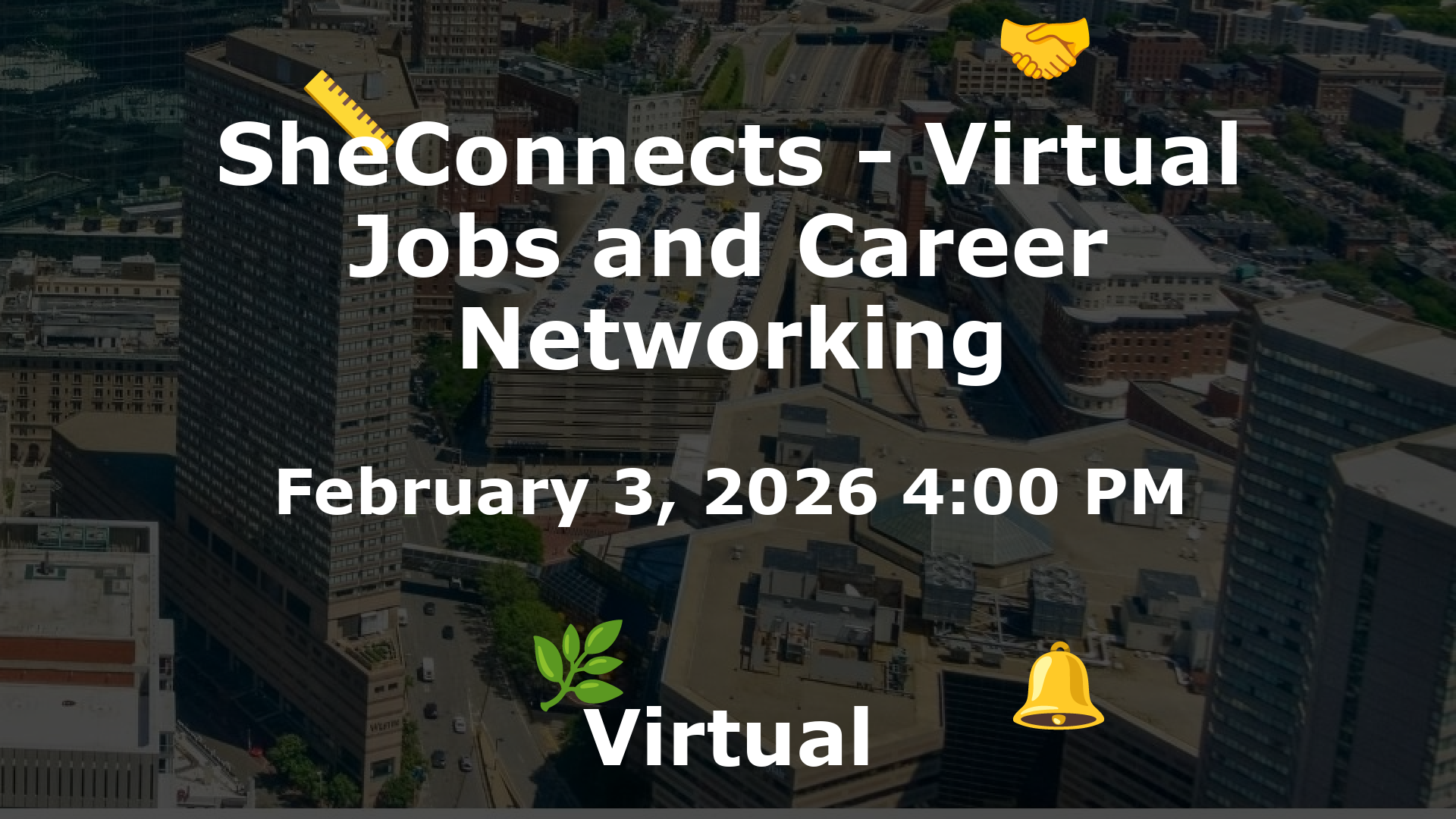 SheConnects - Virtual Jobs and Career Networking event image